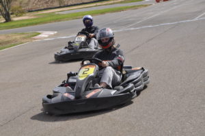 Picture of go karting tour with an internal link to a booking page