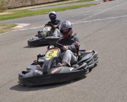 Picture of go karting tour with an internal link to a booking page